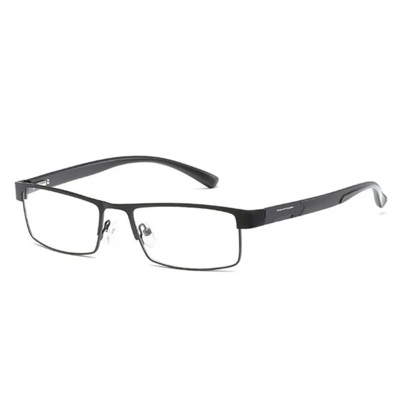 Men Titanium Alloy Reading Glasses Non Spherical 12 Layer Coated Lenses Eyeglasses Business Hyperopia Eyewear +1.0 To +4.0