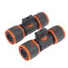 1PC Universal Garden Hose Adapter Double-End Quick Connect with Shutoff Valve Rust Resistant Fitting for Garden Watering Car Cleaning