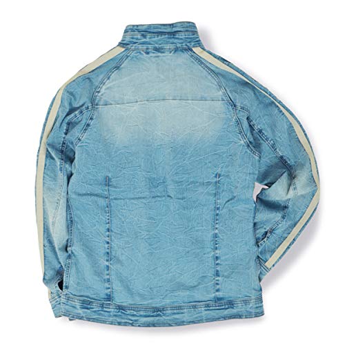 Musashino Uniform Workwear Denim Jacket Set, Stretch Skinny Denim, Gran Cisco, Takaya Shoji, All-Season, with Clasp Straps, Item Numbers 028-GCA800-GC