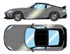 Make Up EIDOLON Scale Impul Fairlady Z 2023 Stealth Black Finished Model EM797D 1/43 Gray/Super