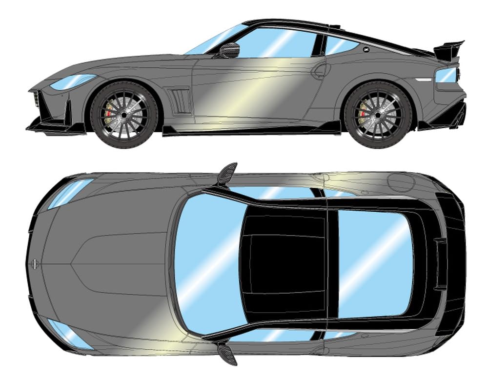 

Make up EIDOLON Scale Impul Fairlady Z 2023 Stealth Black Finished Model EM797D 1/43 Gray/Super