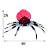 Inflatable Spider with LED Light Blow Up Yard Decoration Spider for Party Garden Lawn Patio