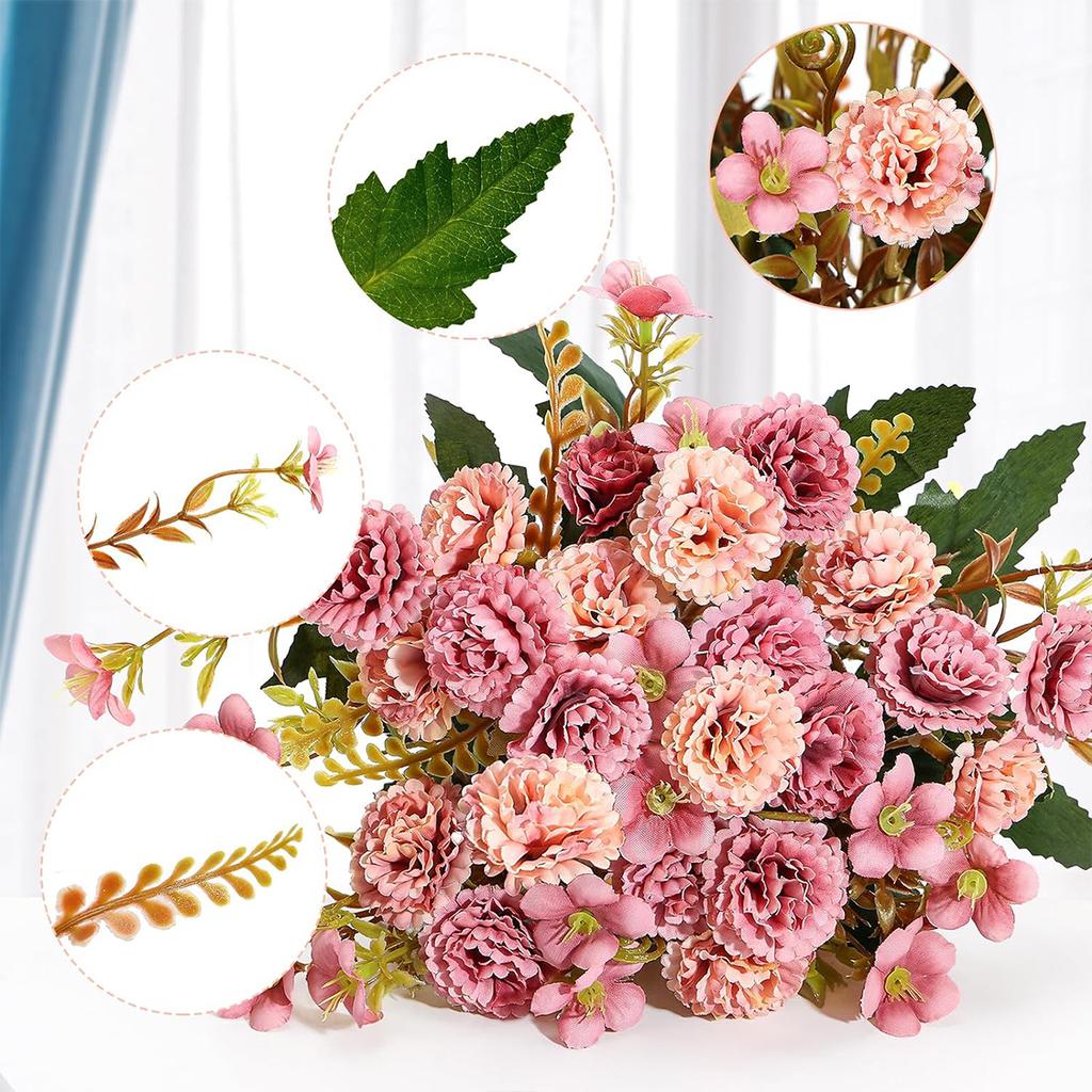 1 STK Künstliche Blumen Europäische Kleine Nelken Nelken Zuhause Pographie Weihnachtsdekoration Handgefertigt Hochzeit DIY Materialien