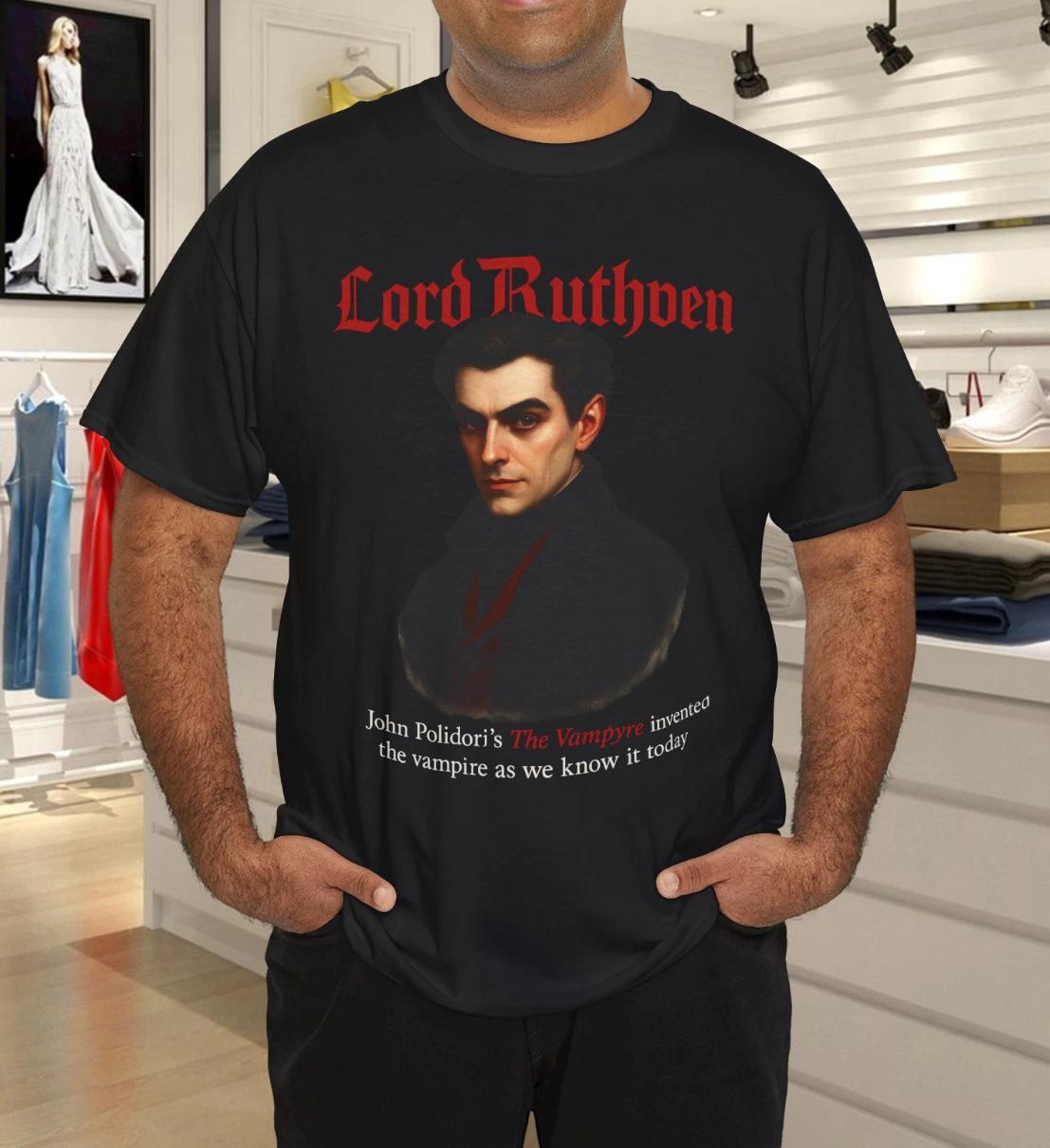 The Vampire Lord Ruthven Gothic T- Shirt 3XL