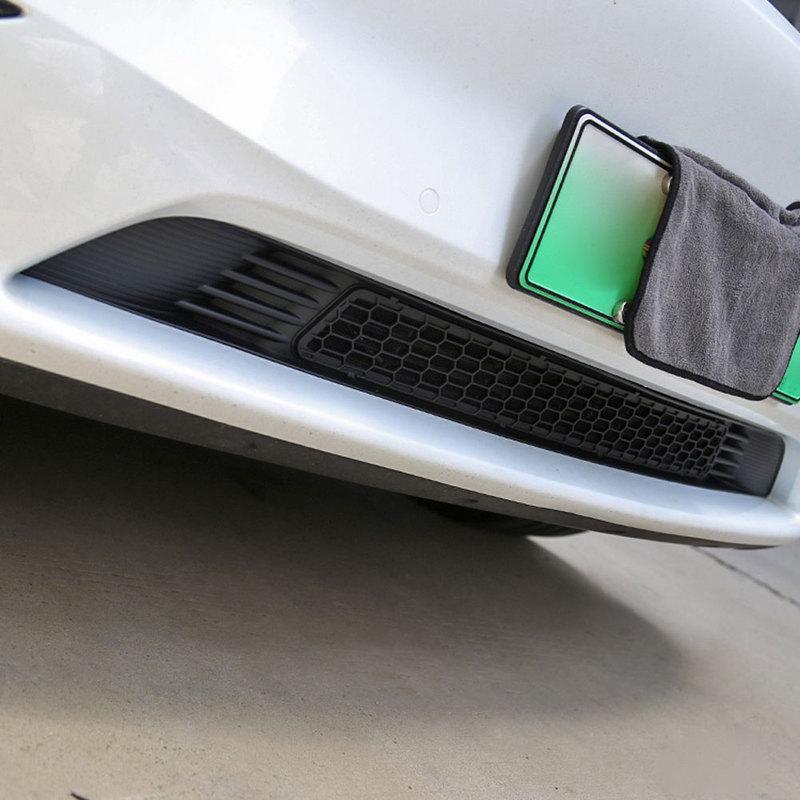 Auto-Rennsport-Kühlergrills Wärmeabstrahlung Integriertes Insektenschutzgitter Abnehmbare Schnallenmontage für Tesla Model 3 Y 2020-2023