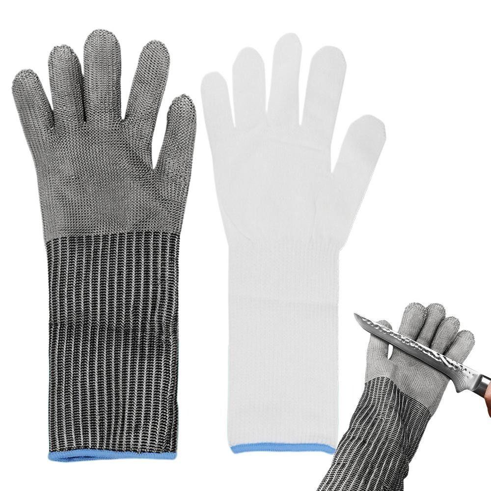 Safety Anti-cut Gloves with Arm Protection Cutting Accessories Extended Gloves Meat Cutting
