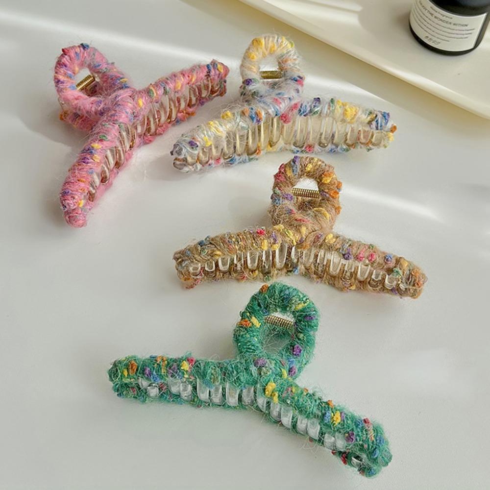 

2 шт./4 шт., полихроматический зажим для пряжи, светлый роскошный стиль, головные уборы, головной убор, заколка для волос, женщина