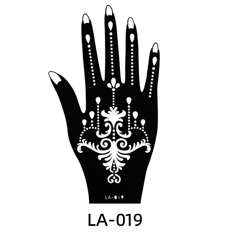

Полая тату-наклейка водостойкая индийская хна шаблон тату ручная роспись DIY раскрашенная тату на руку 120 * 210Mm (die)
