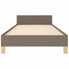 Vidaxl Struttura Letto Senza Materasso Taupe 90X190 Cm Tessuto