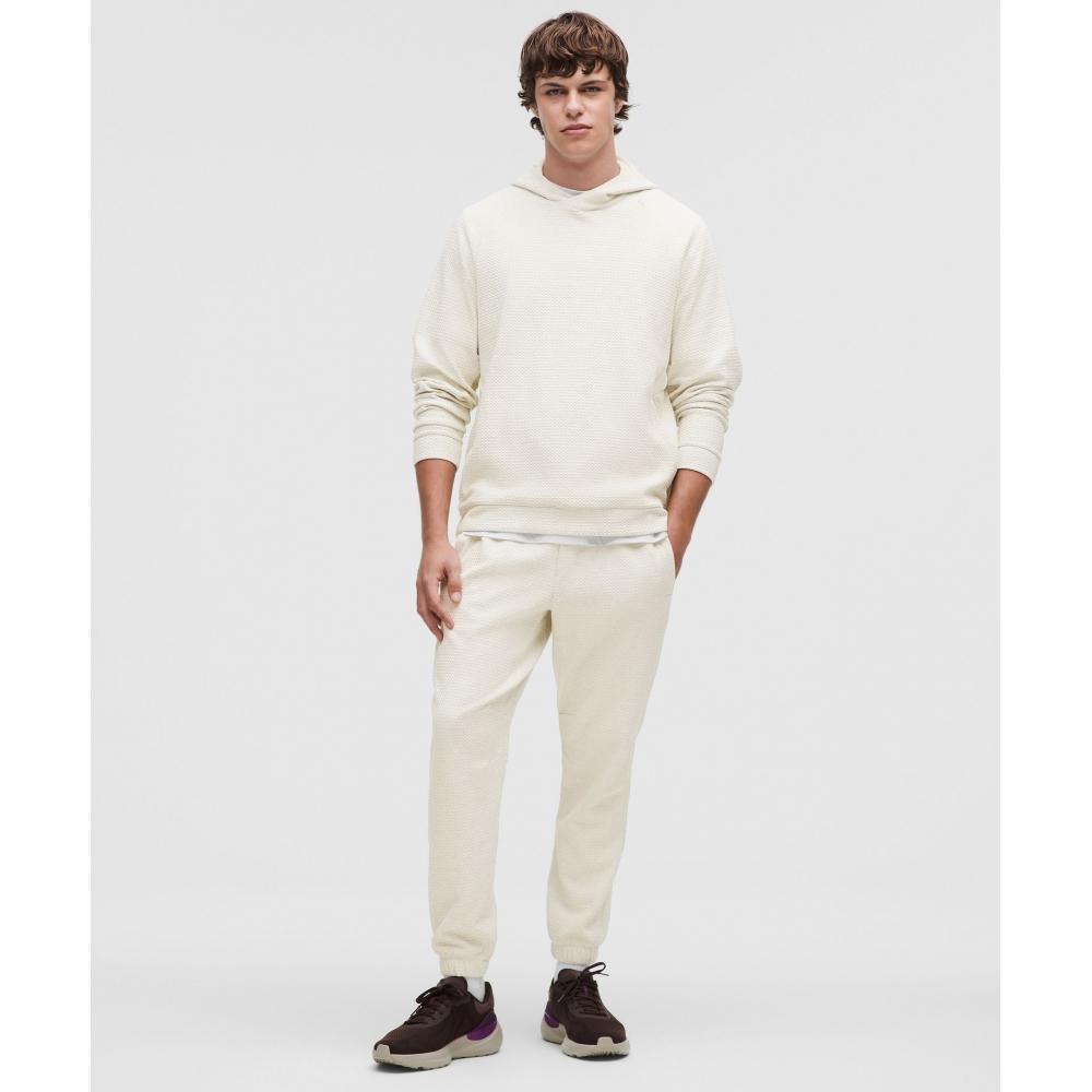 Lululemon Textured Double Knit Cotton Jogger  Regular Heathered Bone Black