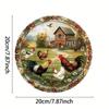Vintage Blikbord Metaal Wanddecoratie 20x20cm