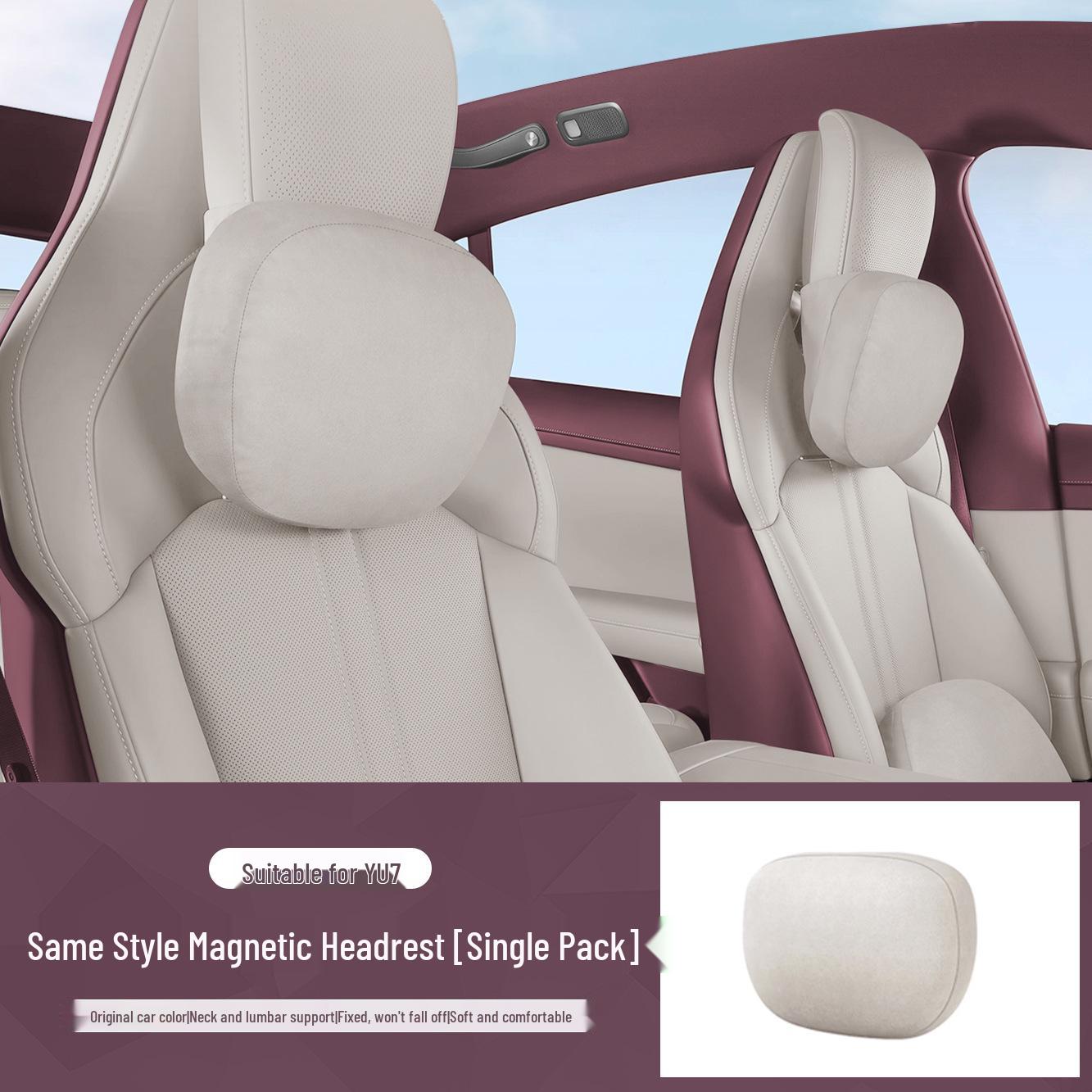 Xiaomi YU7 Magnetic Car Neck Protection Pillow - Headrest Cushion Accessory Magnetic Pillow