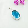 Indicolite Gemstone Pendant, 925 Solid Sterling Silver Pendant, Handmade Antique Jewelry, Gift For Mother Day