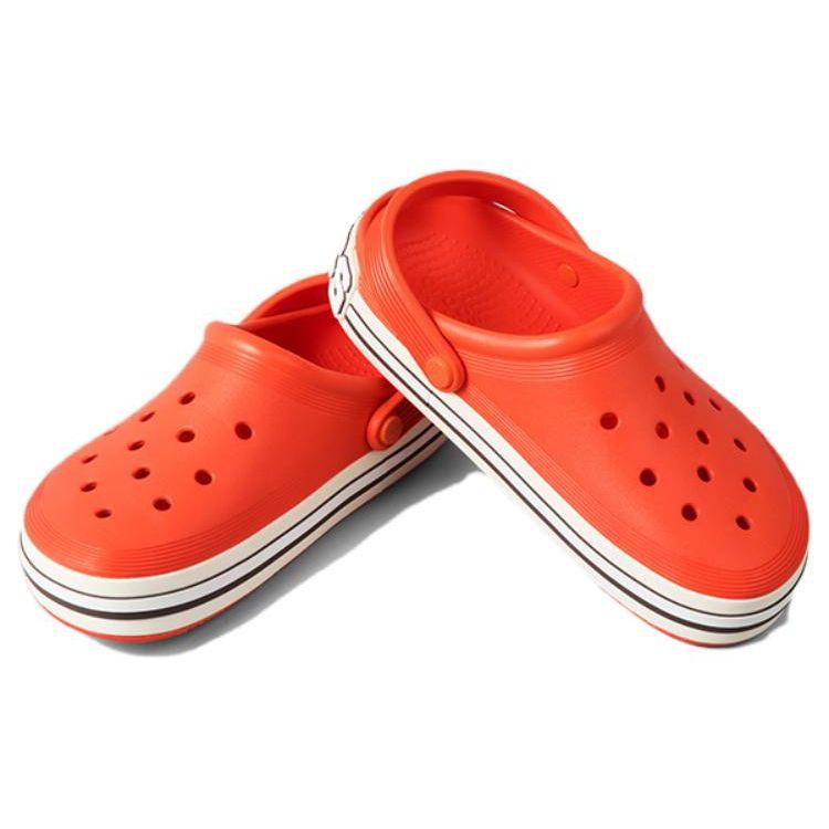 Crocs Eva Non-Slip Wear-Resistant 3Cm Clogs Unisex Footwear Tomato-Red 209651-625