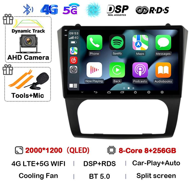 Android 14 Carplay+Auto WIFI+4G BT Car Radio Stereo For Nissan Altima Teana 2008 2009 2010 2011 2012 Multimedia Video Player GPS