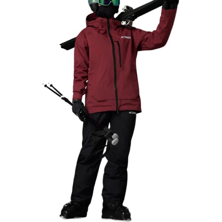 adidas Xperior 2L Insulated RAIN.RDY Jacket Women's Dark Shadow Red IB4227