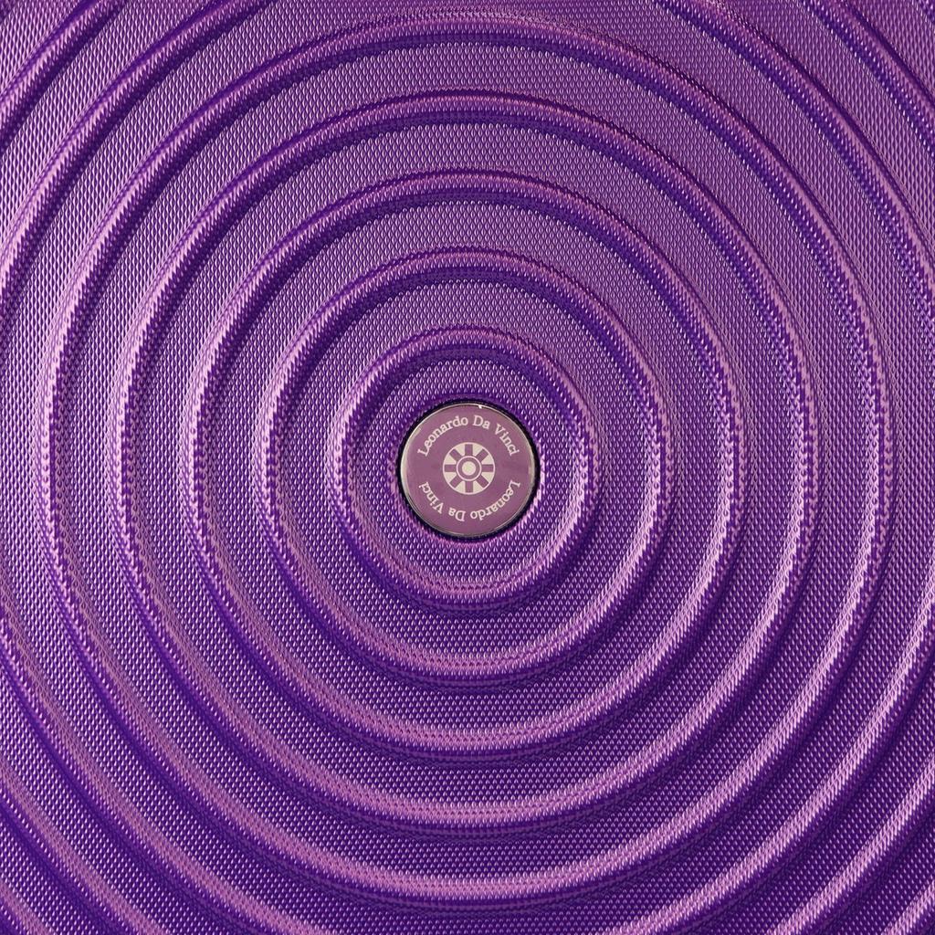 Mocna męska walizka z tworzywa ABS Leonardo da Vinci 3036-1 S32 (S036)