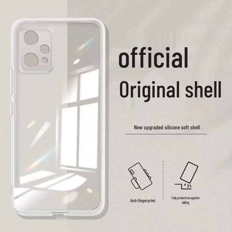Realme V25 Anti-Drop Solid Color Soft Case with Full Coverage and Unique Straight Edge Design.