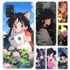 Cute Anime Ins Girls Animal Cat Phone Case for Samsung Galaxy A52 A32 A22 A12 A02S A50S A30S A10S Note 20 Ultra 10 Plus S10 A31