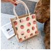 Canvas Bucket Tote Bag for Women, Minimalist Zipper Shoulder Handbag, Japanese Style Daily Commute Bag, Street Fashion Purse KTB