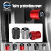 4Pcs/Set Car Wheel Tire Valve Caps Metal Stem Cover For Volvo XC90 S60 V40 XC60 S80 S40 V70 V50 S90 T6 V60 V90 XC40 XC70 C30