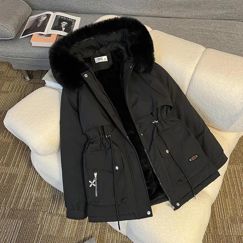 Winter Parkas Jacket Women Korean Loose Hooded Thick Warm Casual Cotton Padded Coat Female Overcoat Casual Tops