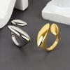 LATS Designer Gold Silver Colour Water Drop Ring Woman Europe America Jewelry Trendy Accessories Gift