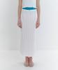 Laminez Eyelet Floral Long Skirt - Ivory