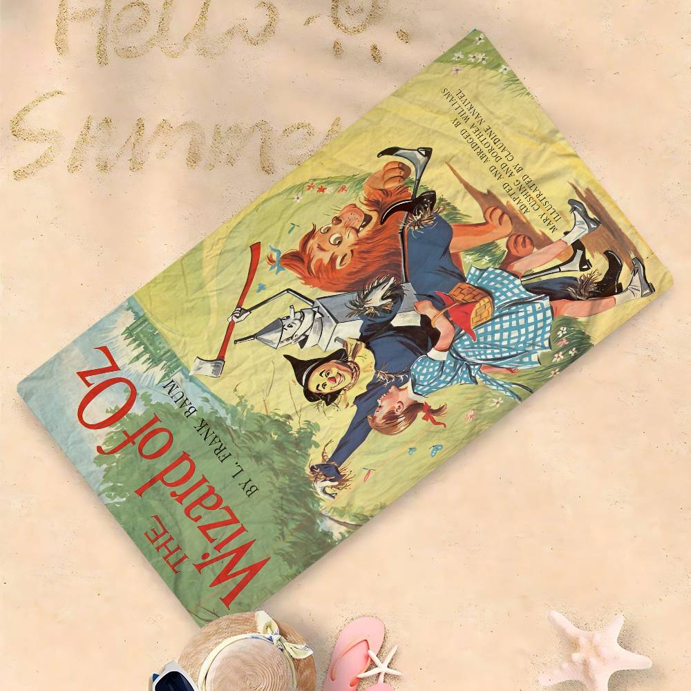 The W-Wizard of O-Oz Big Microfiber Beach Towels Quick Dry Towel Sand Beach Towels Pool Towel for Travel Swim Pool Yoga