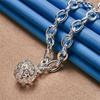 925 Sterling Silver Exquisite Hollow Ball Pendant Necklace for Women Fashion Party Wedding Gift Jewelry
