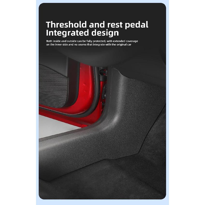 For Tesla Model 3 Highland Door Sill Strip Guard Door Threshold Protector Central Control Rear Air Condition Vent Anti-kick Pads