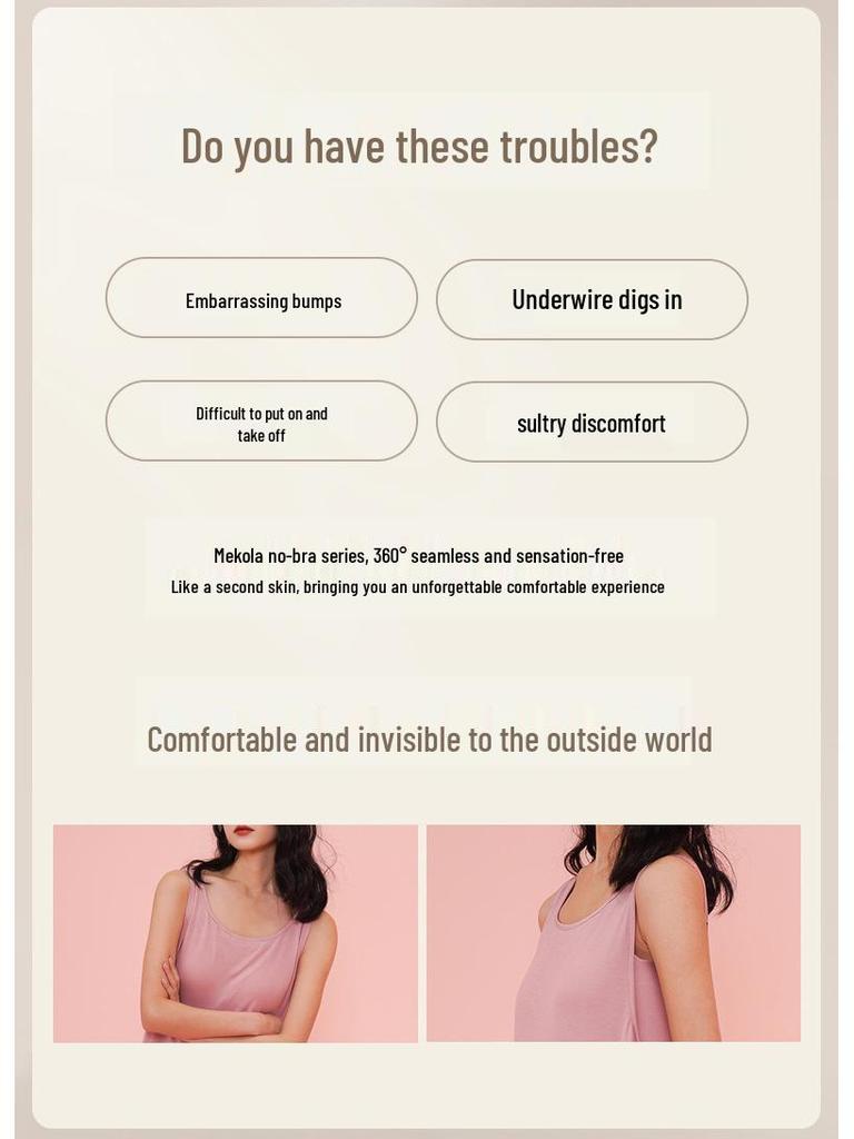 Women's Modal Sleeveless Nightgown with Chest Pad - Spaghetti Strap, Over-Knee Length, Sexy Summer Sleepwear