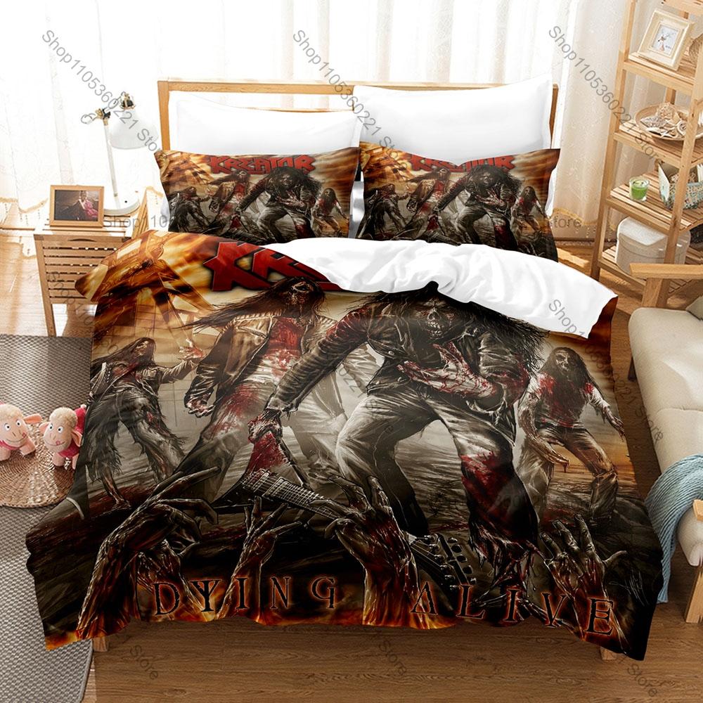 Kreator Pioneering German Thrash Band Classic Retro Album Art Heavy Rock Bedding Duvet Cover + 2 Pillowcases Underground