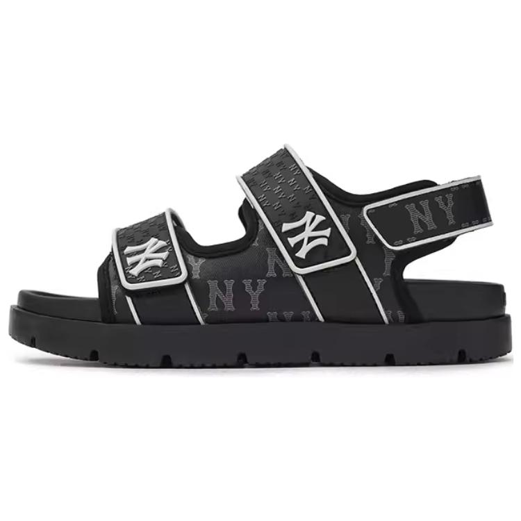 New MLB Sandal Beach Sandals Unisex Black 3ASDTPD43-50BKS