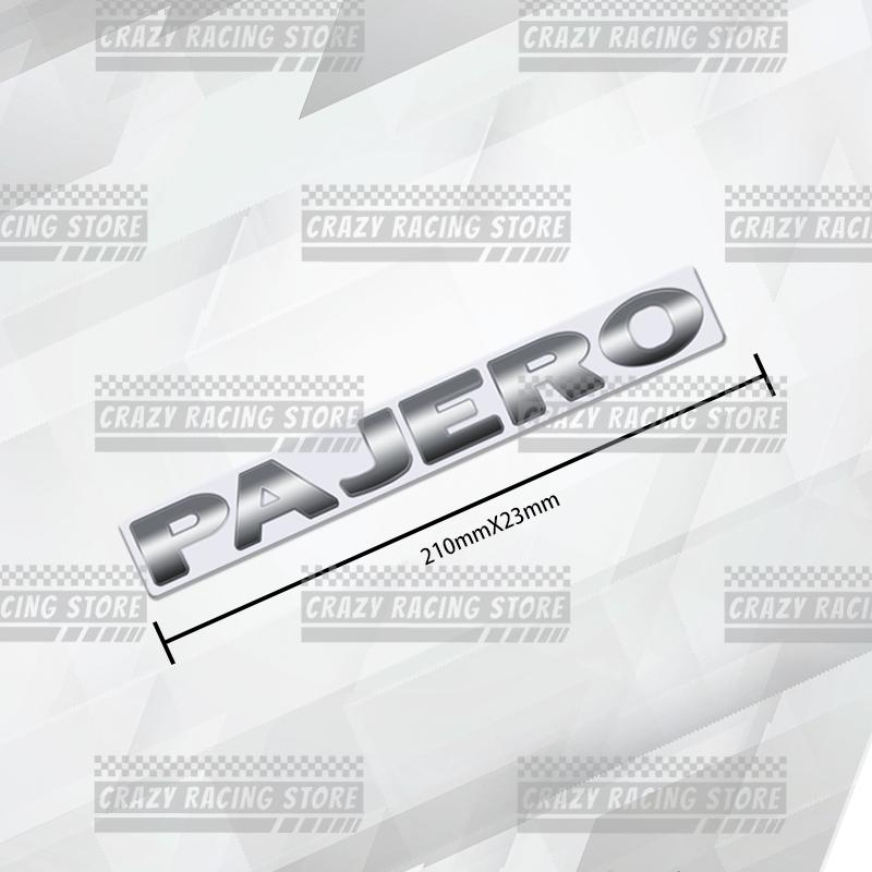 Automobilové odznaky Pro Mitsubishi Ralli Art Pajero Zadní kufr Znak Kovové 3D samolepky Dekály karoserie Nápisy Dekor Styling
