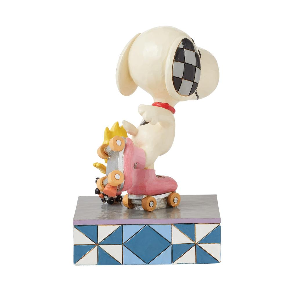 JIM SHORE Snoopy & Woodstock Roller Skates 6016267