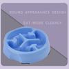 Large Breed Slow Feeder Dog Bowl Effective Slowing Eating Round Shape Anti-spill Pet Food Dish Slow Feeding Column Pet Bowl