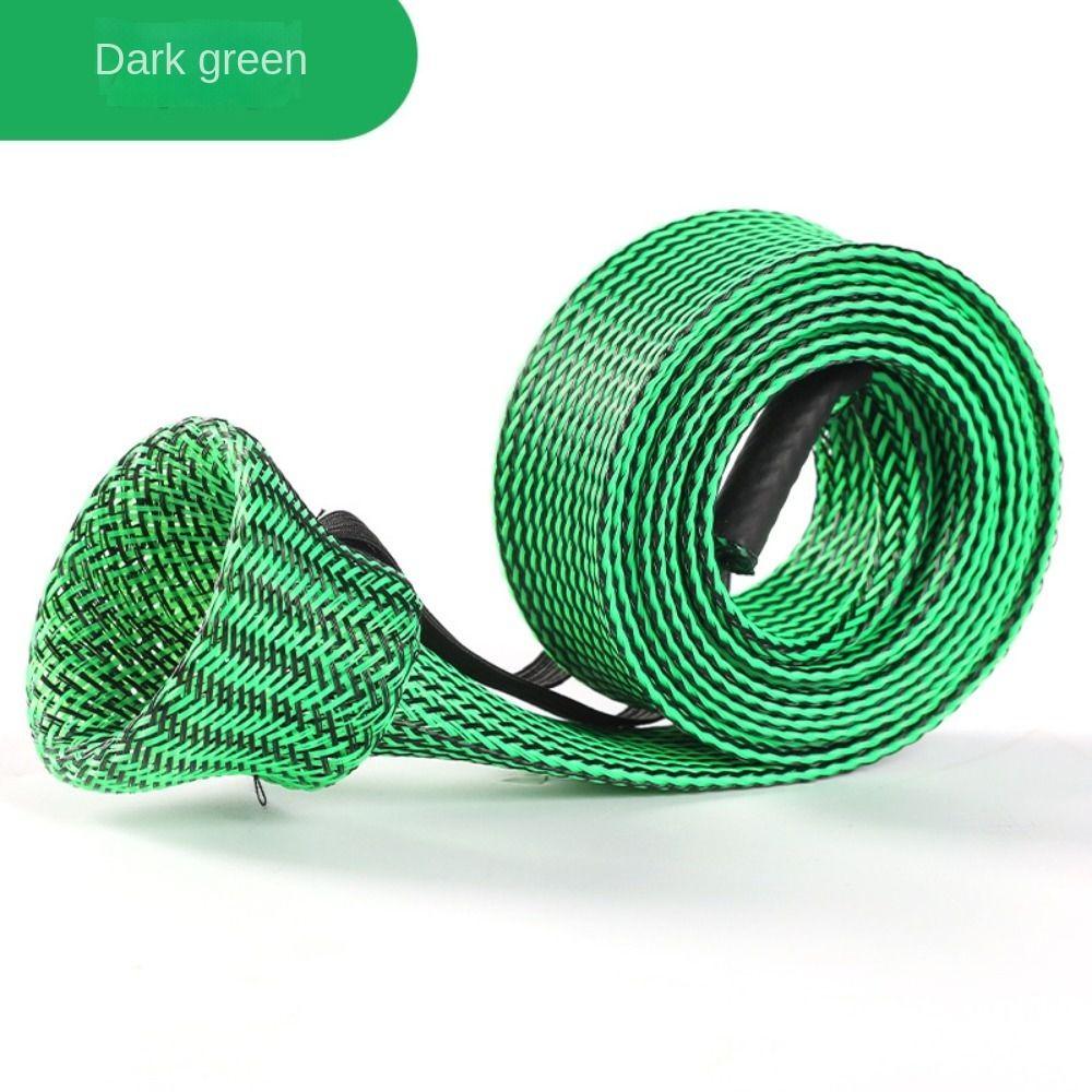 Colorful Pole Sock Braided Mesh Protector Telescopic Spinning Rod Sleeve  Fishing Rod Accessories