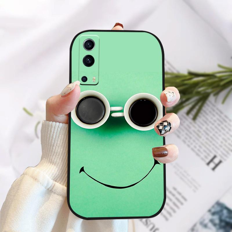 For Vivo Y72 Y52 5G Case Cover Stylish Painted Silicone Soft TPU Phone Protective Shell For Vivo Y 72 52 5G Shockproof Bumper