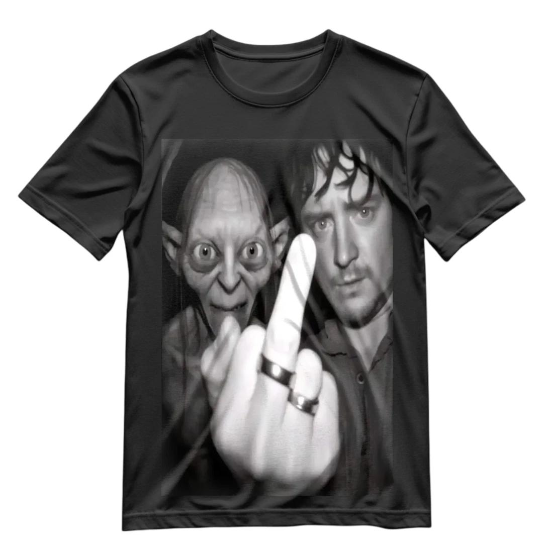 

The Lord of The Rings T Shirt Frodo and Gollum Partying Shirt LOTR Funny S-XXXL 4XL