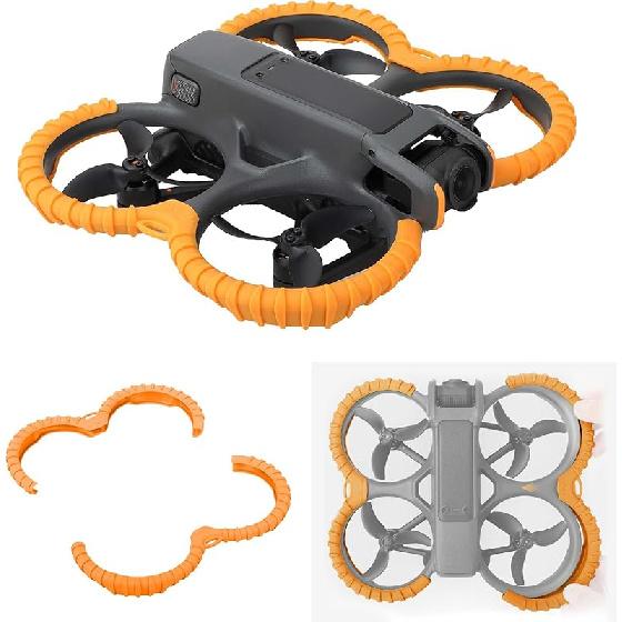 Propeller Guard Protector Accessories for DJI Avata 2, Prop Bumper Drone Anti-Collision Scratch-proof Protection,Fly Combo Protective Cover Ring(Red)