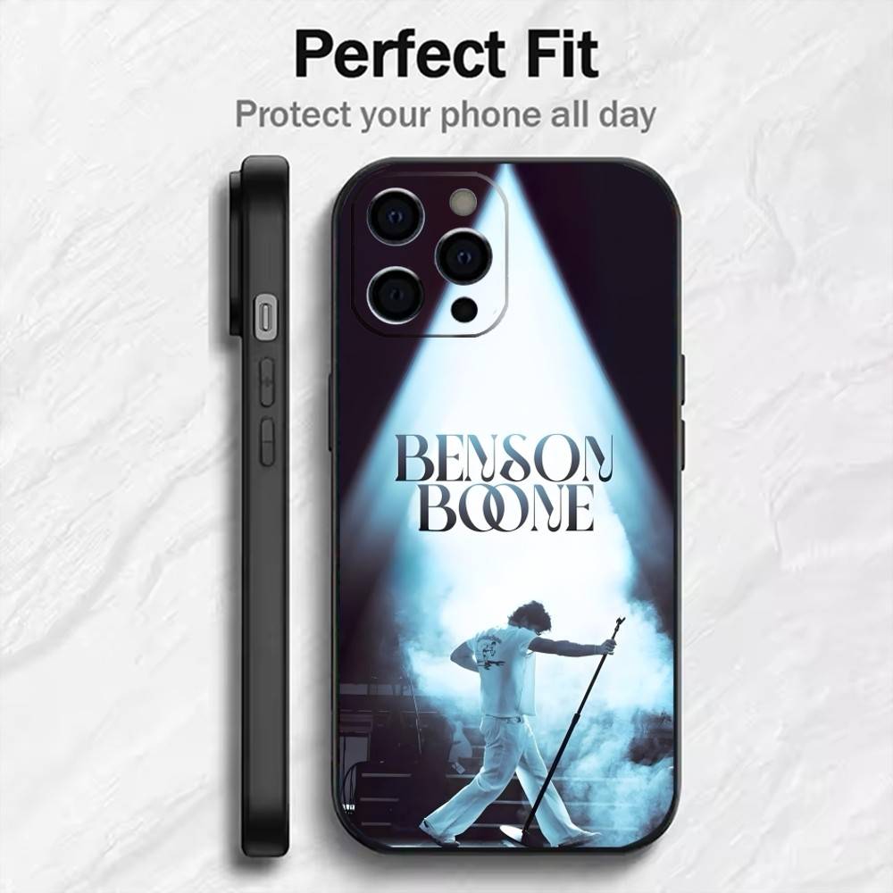 Beautiful Things B-Benson B-Boone-e Phone Case For iPhone17,16,15,14,13,12 Plus,Max Soft Silicone Black Cover