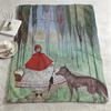 art HHarry Clarkee Throw Warm Soft Flannel Blanket Multiuse for Sofa Bed Camping Travel Nap