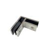 Marine Grade Railing Wall to Glass Clamp, Stainless Steel 316 Glass Bracket, Satin Finish Railing Glass Clamp Bracket for Fence