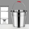 Guiruide Thickened Stainless Steel Portable Cleaning Bucket