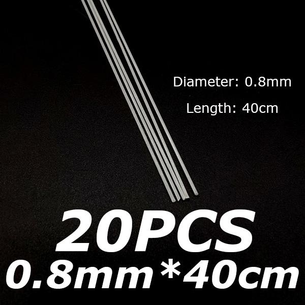 0.8-2.8mm Round Glass Fiber Stick DIY Fishing Float Tail Material Fiber Rod For Squid Jig Hook Fishing Tackle Accessories 0.8mm