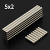 5x2mm Silný neodymový magnet N35 NdfeB Permanentní magnetické imanes Kulatý Super silný lednicový magnet DIY