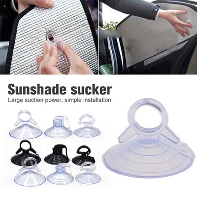 20PCS PVC Suction Cup Hook Suction Cup 35/38/45mm Rubber Clear Suction Cup Sucker Car Accessories for Sun Shade Black