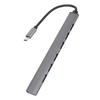 7 in 1 Type C Hub Aluminium Alloy Docking Station Multiport Adapter Dongle Plug and Play for PC