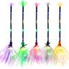 Glowing Halloween Led Broom Decorative Ornament Decorative Crafts Supplies for Festival Holiday Costume Cosplay Props